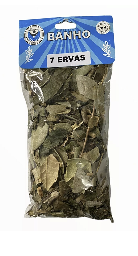 BANHO DE ERVAS 7 ERVAS CARTELA COM 10 PACOTES