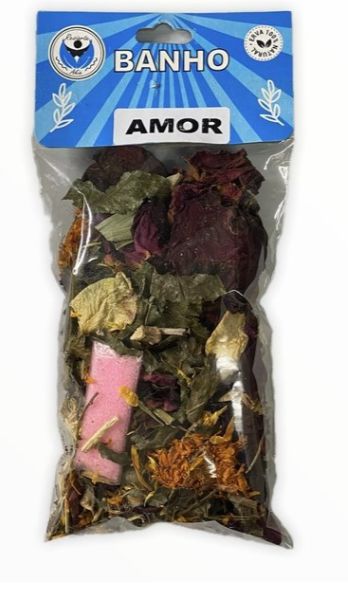 BANHO DE ERVAS AMOR CARTELA COM 10 PACOTES