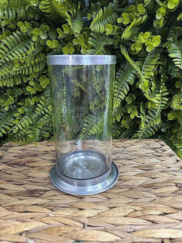 SUPORTE COPO VELA 7 DIAS (BASE E ARO DE ALUMINIO)