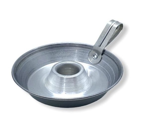 SUPORTE 1 VELA PALITO ALUMÍNIO (Pacote com 12 unidades)