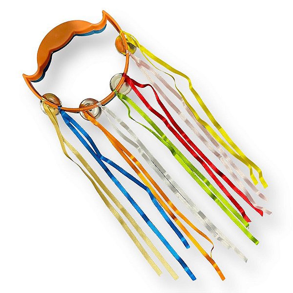 PANDEIRO MEIA LUA CIGANO COM FITA