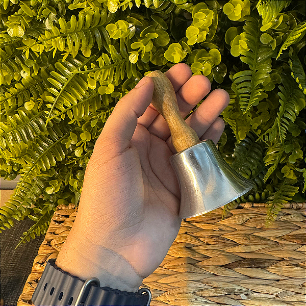 SINO DE ALUMÍNIO (SINETA) COM CABO DE MADEIRA