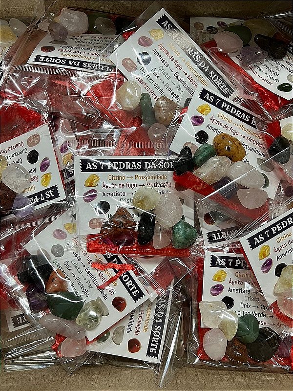 KIT 7 PEDRAS DA SORTE