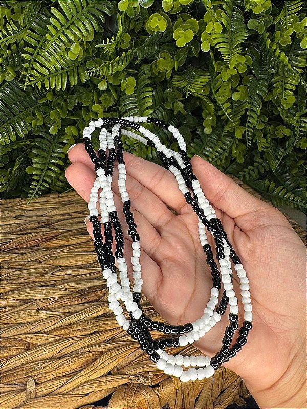 GUIA MIÇANGA  BRANCA E PRETA 1,40M