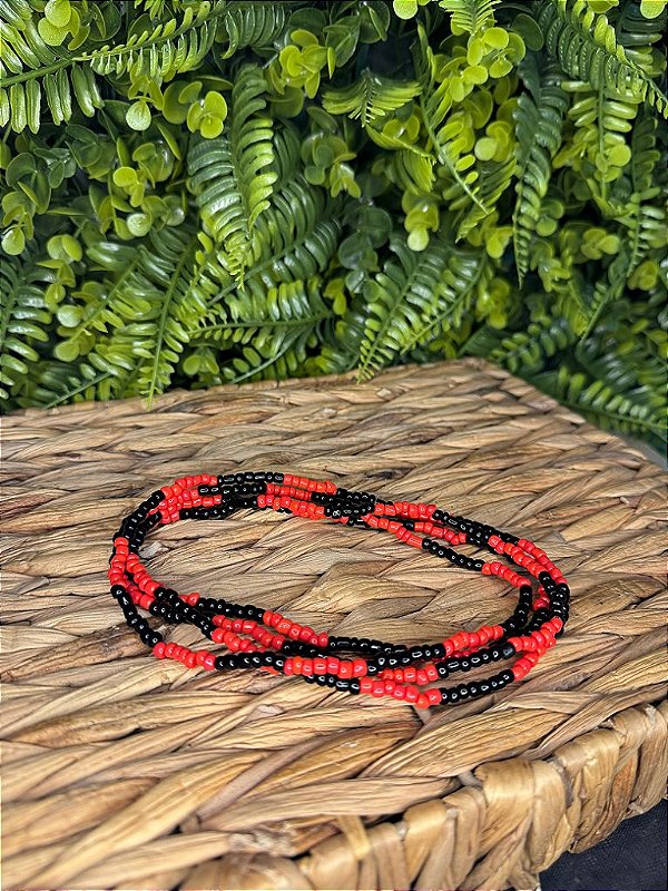 GUIA MIÇANGA VERMELHA E PRETA 1,40 M