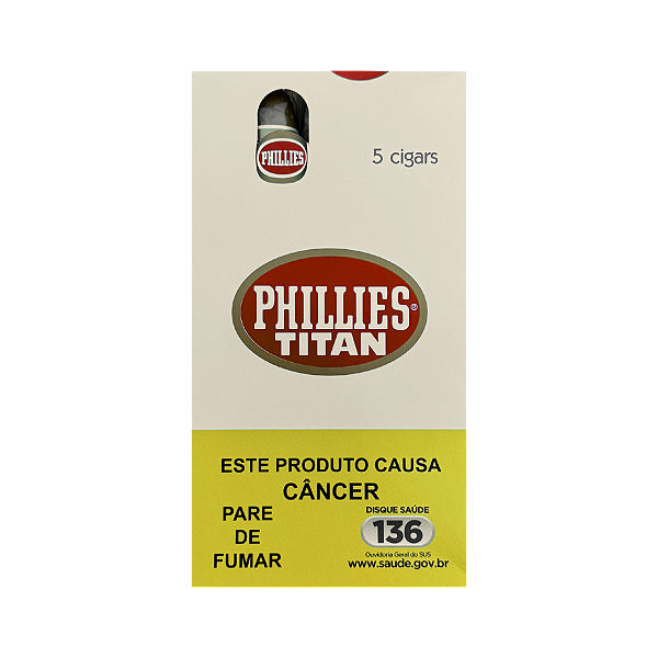 PHILLIES TITAN NATURAL MAÇO COM 5 UNIDADES