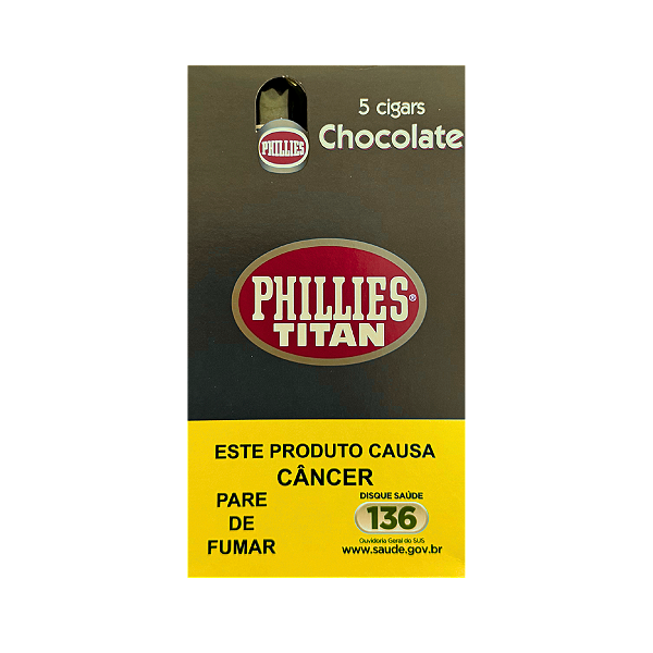 PHILLIES TITAN CHOCOLATE MAÇO COM 5 UNIDADES