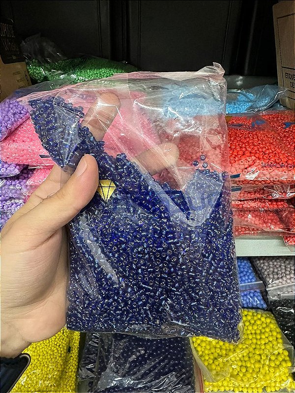 MIÇANGA AZUL ESCURO CRISTAL 500G