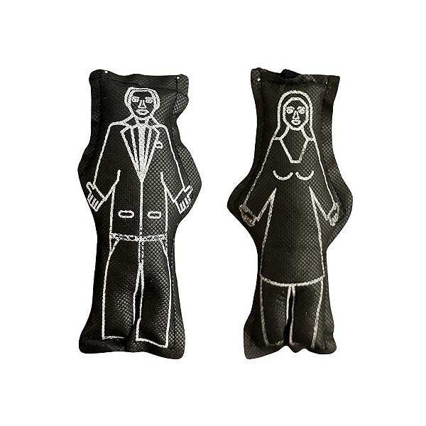 BONECO VUDU  PRETO (CASAL)