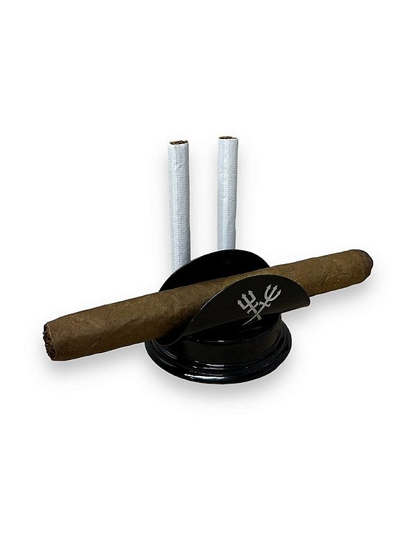 SUPORTE CHARUTO + CIGARRO - PRETO