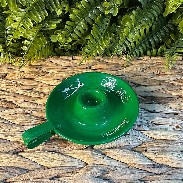 CASTIÇAL DE VELA PALITO - VERDE - OXOSSI (6 UNIDADES)