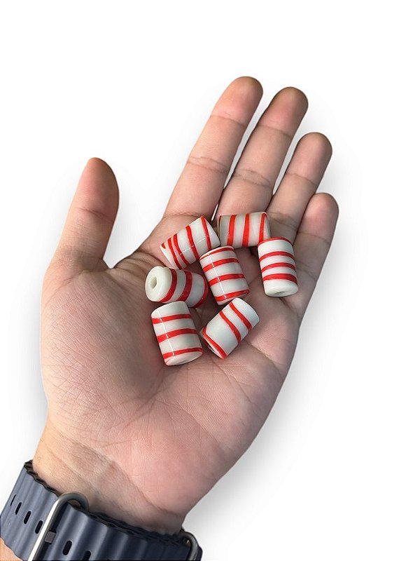 FIRMA RAJADA BRANCA/VERMELHA