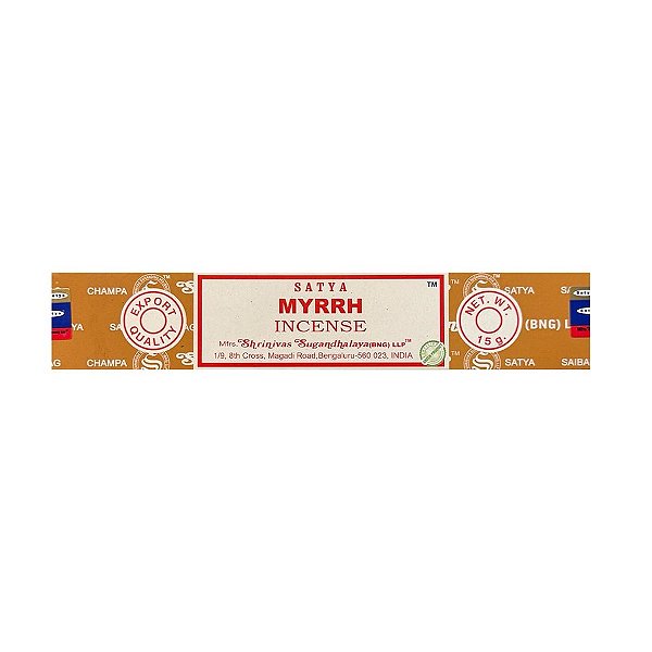 INCENSO SATYA MYRRH 15g