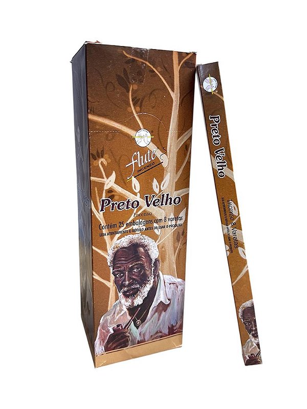 INCENSO VARETA - PRETO VELHO BOX C/ 25UN