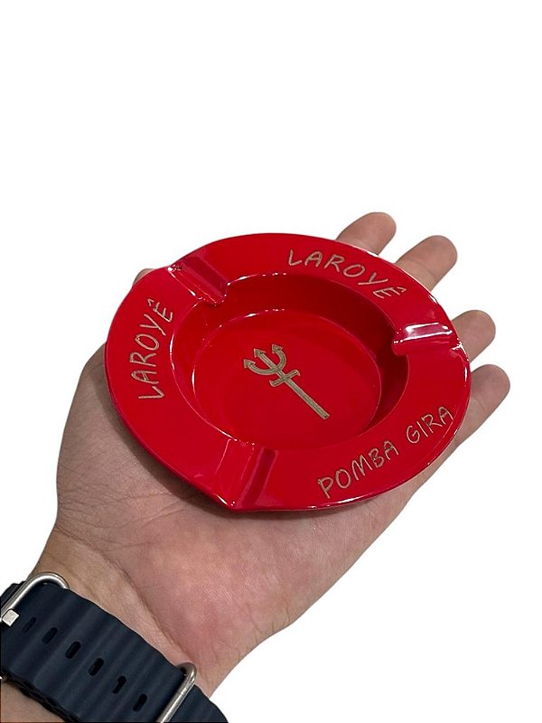 CINZEIRO GRAVADO - POMBA GIRA - VERMELHO