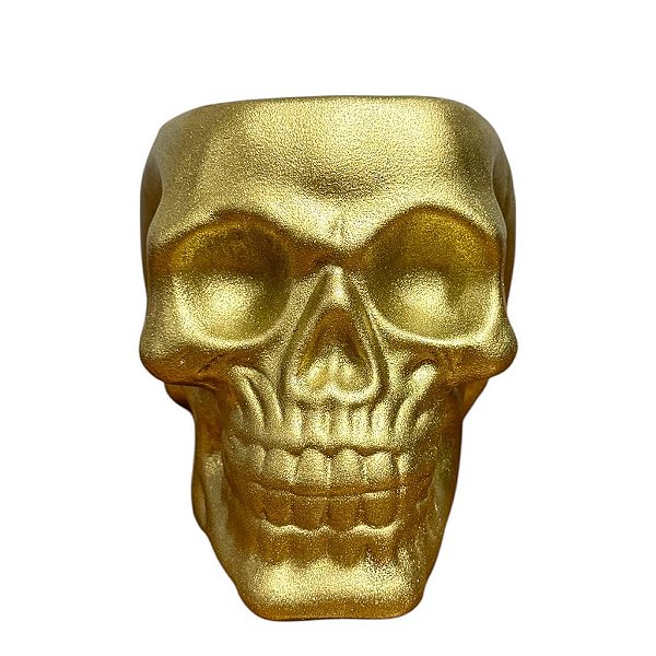 CRÂNIO DE LOUÇA DOURADO OFERTÓRIO