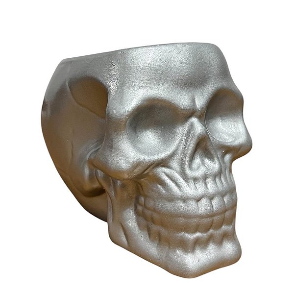 CRÂNIO DE LOUÇA PRATA OFERTÓRIO