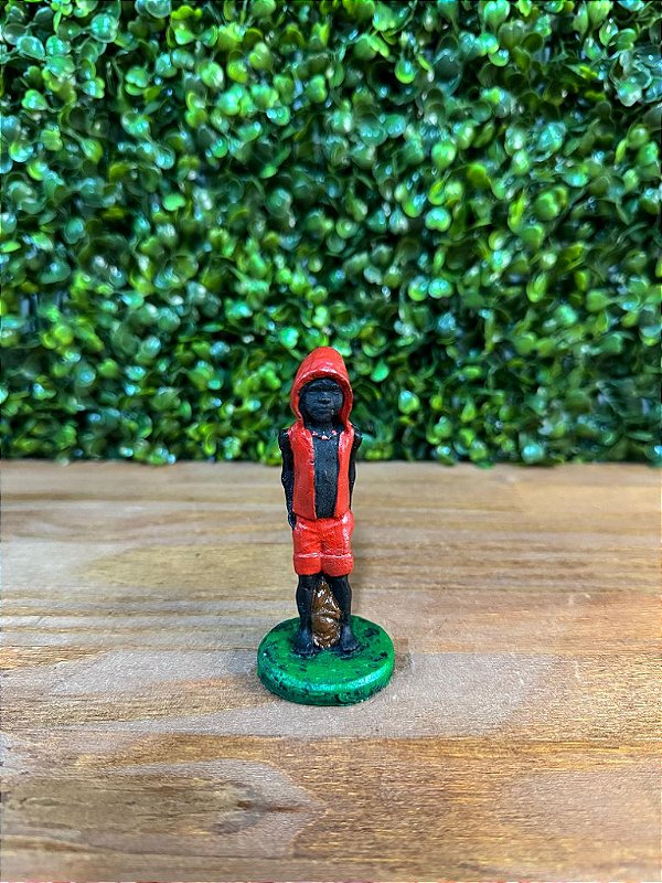 ORIXÁ PQ EXU MIRIM 10 CM EM RESINA