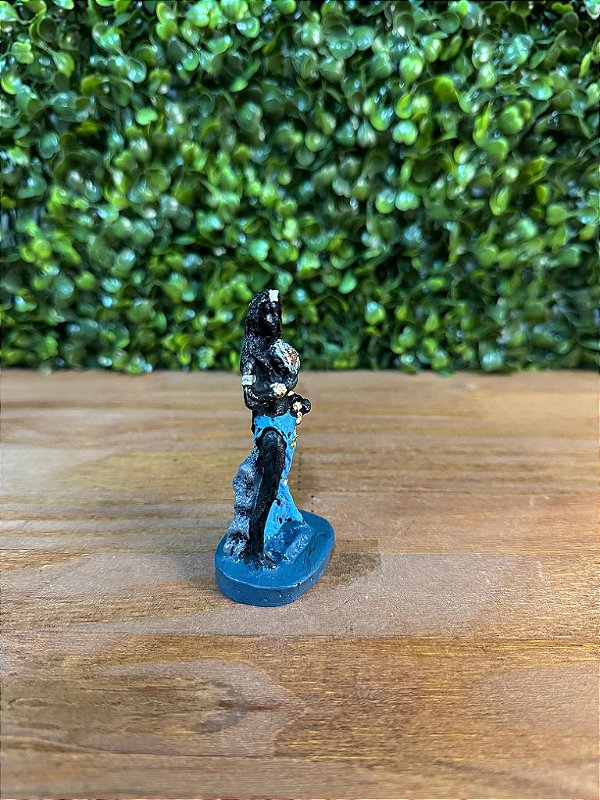 ORIXÁ PQ IEMANJA 10 CM EM RESINA