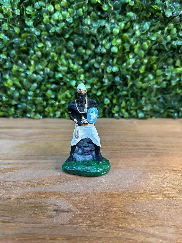 ORIXÁ PQ OXAGUIAN 10 CM EM RESINA