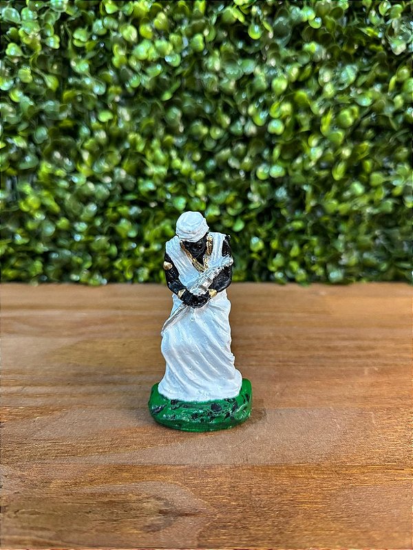 ORIXÁ PQ OXALUFA 10 CM EM RESINA