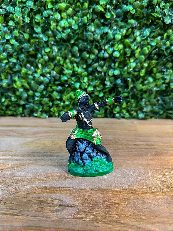 ORIXÁ PQ OXOSSI 10 CM EM RESINA