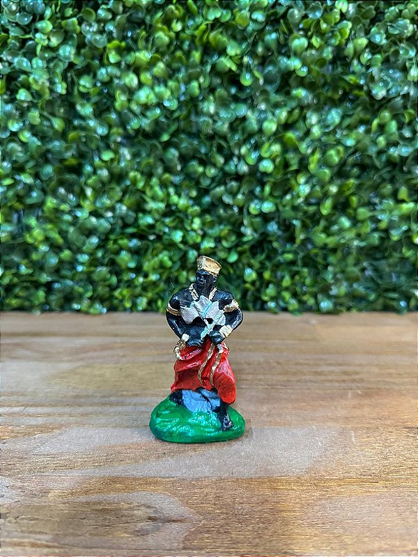 ORIXÁ PQ XANGO 10 CM EM RESINA