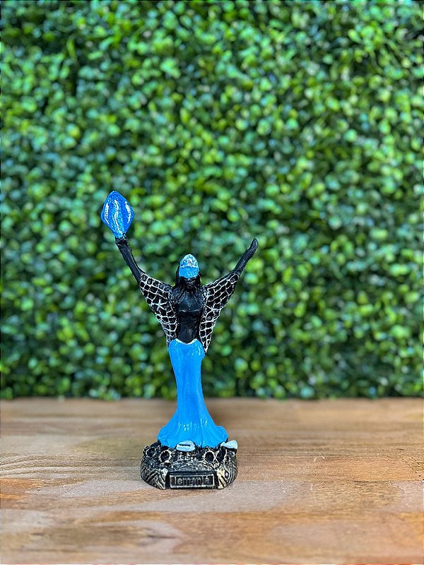 ORIXÁ M IEMANJA 15 CM EM RESINA