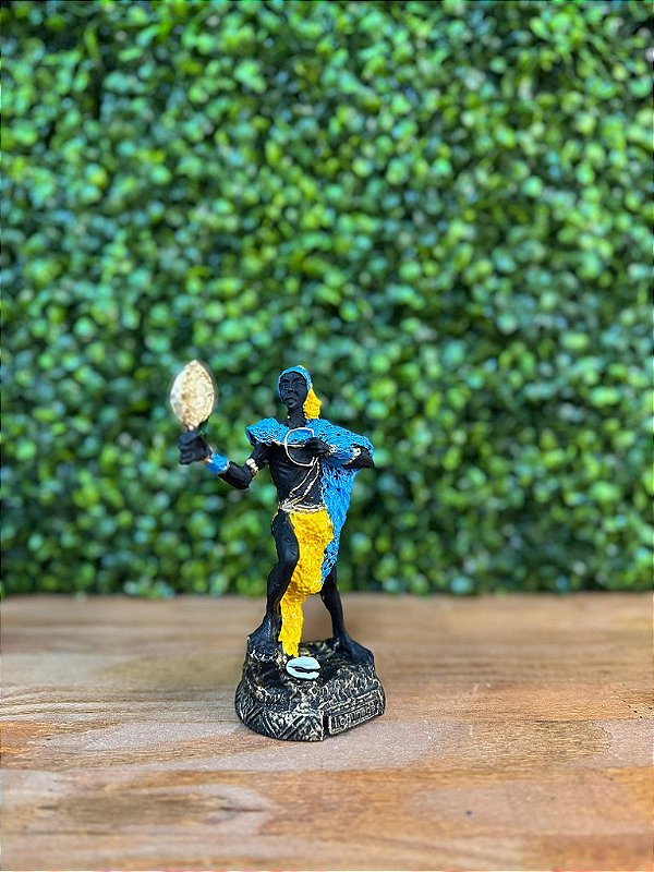 ORIXÁ M LOGUNDE 15 CM EM RESINA