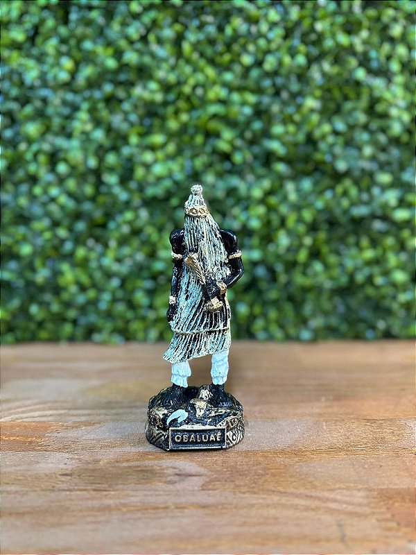 ORIXÁ M OBALUAE 15 CM EM RESINA