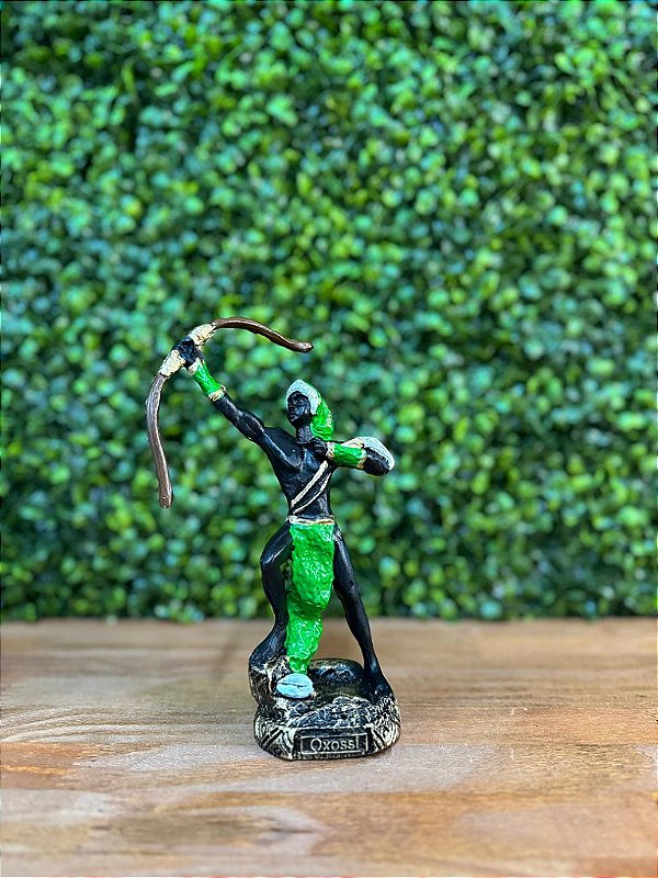 ORIXÁ M OXOSSI 15 CM EM RESINA