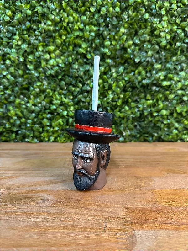 SUPORTE CIGARRO EXÚ CHAPÉU PRETO