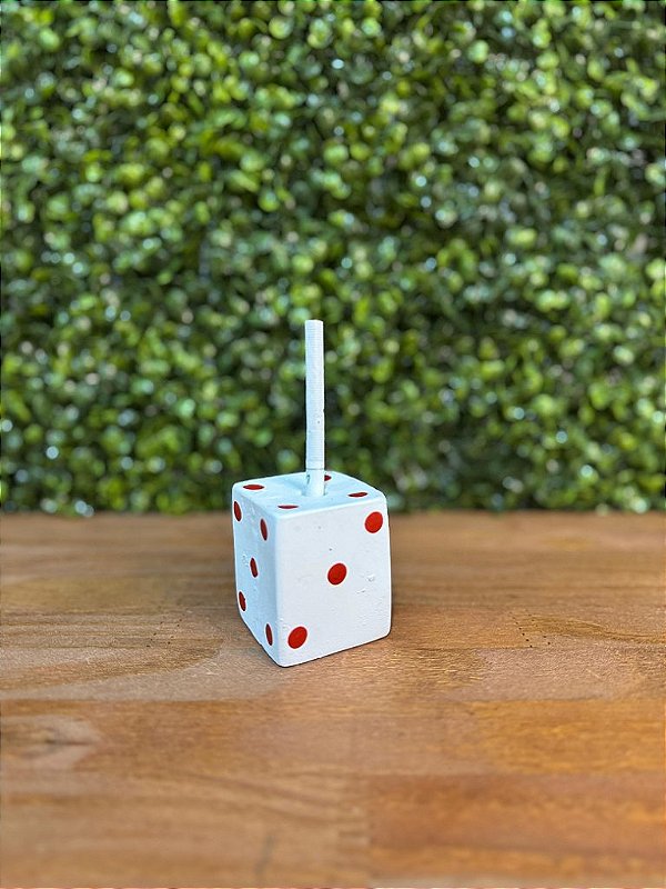 SUPORTE CIGARRO DADO BRANCO