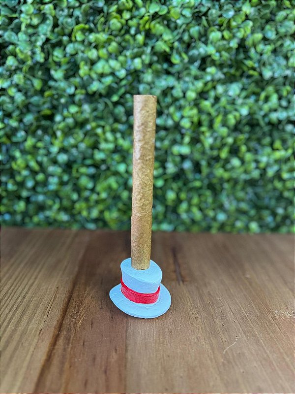 SUPORTE CHARUTO CARTOLA BRANCA