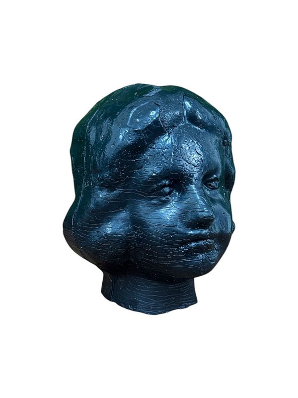 CABEÇA DE CERA FEMININA PRETA