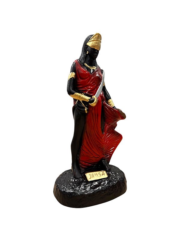 IMAGEM DE GESSO ORIXÁ IANSÃ 25 CM