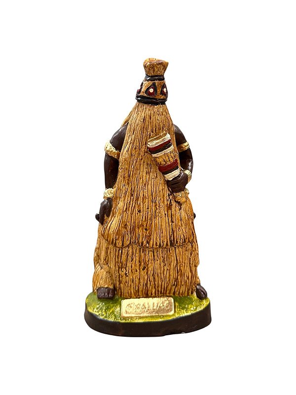 IMAGEM DE GESSO ORIXÁ OBALUAIÊ 20 CM