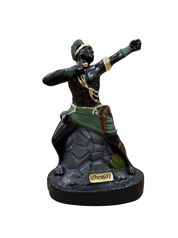 IMAGEM DE GESSO ORIXÁ OXÓSSI 25 CM