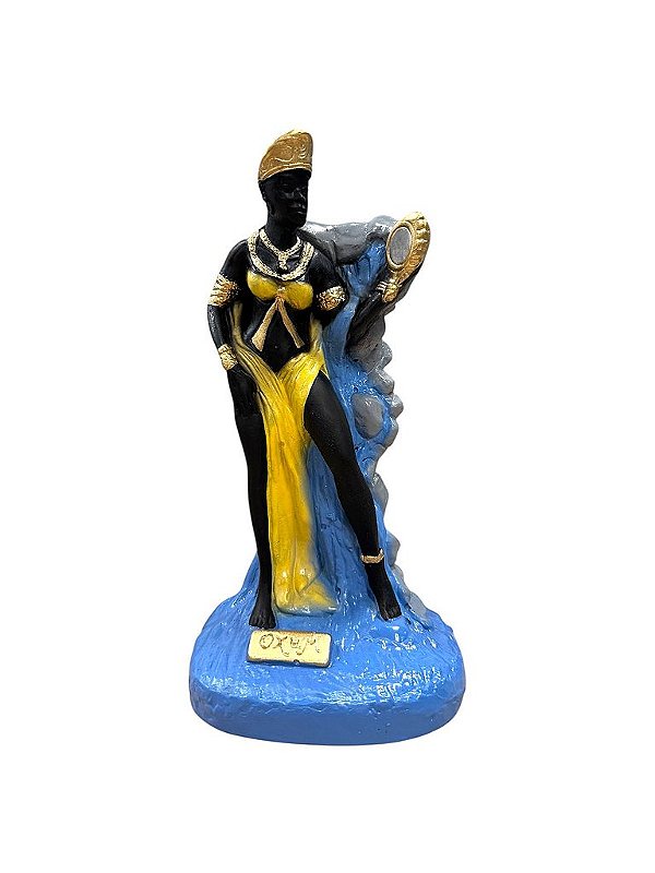 IMAGEM DE GESSO ORIXÁ OXUM 25 CM