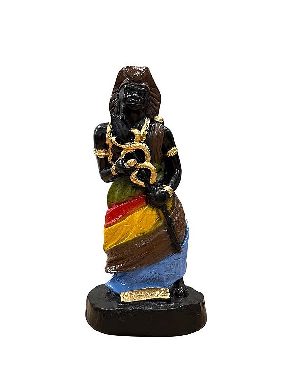 IMAGEM DE GESSO ORIXÁ OXUMARÊ 25 CM
