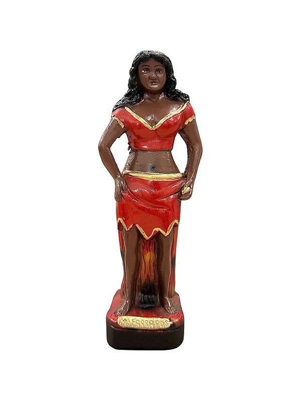 IMAGEM DE GESSO POMBA GIRA MARIA FARRAPO 20 CM