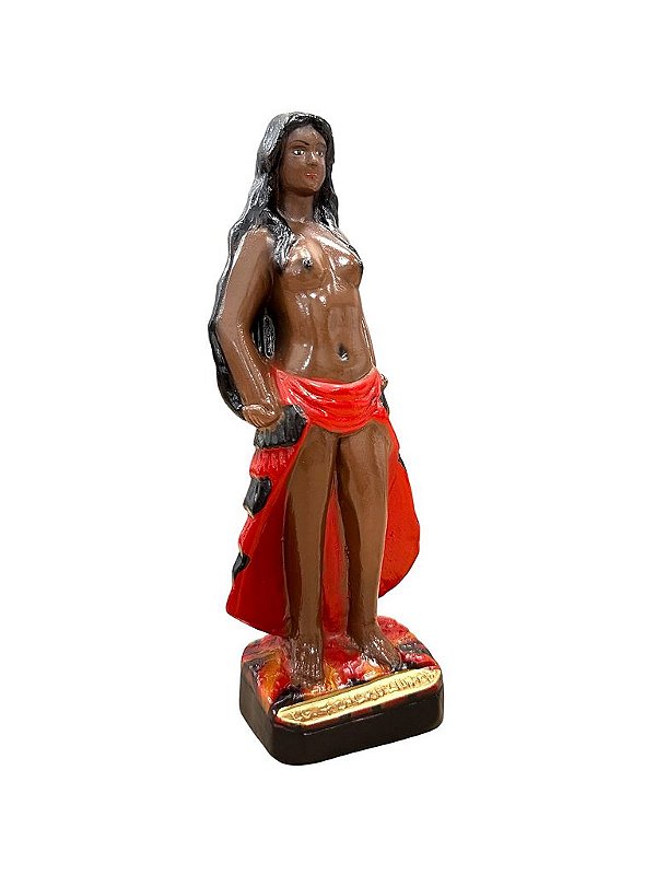 IMAGEM DE GESSO POMBA GIRA SETE ENCRUZILHADAS 20 CM