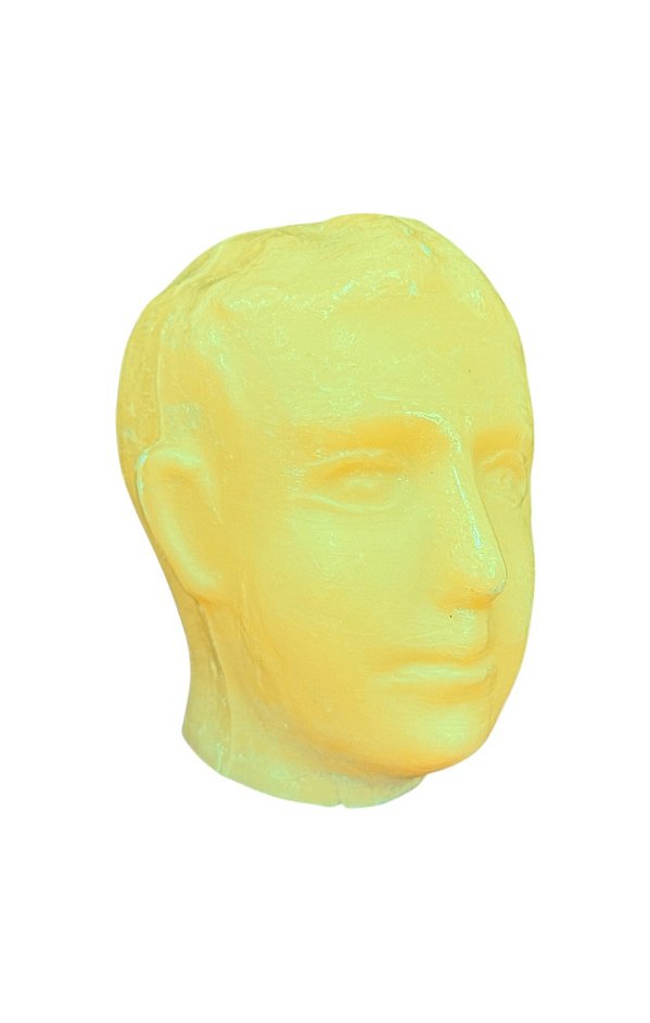 CABEÇA DE CERA MASCULINA AMARELA