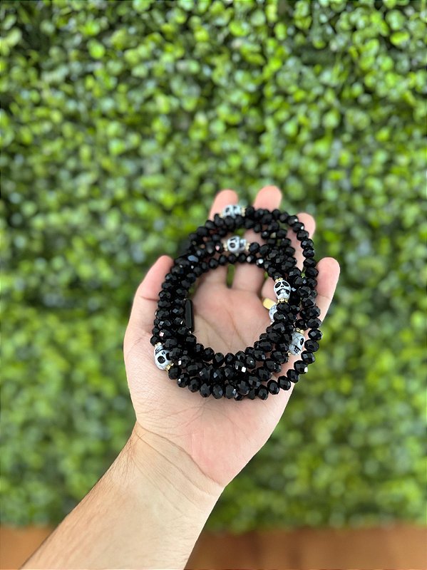 GUIA ESPECIAL PRETA COM CAVEIRA