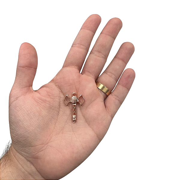 PINGENTE MACHADO DE COBRE 6 UNIDADES