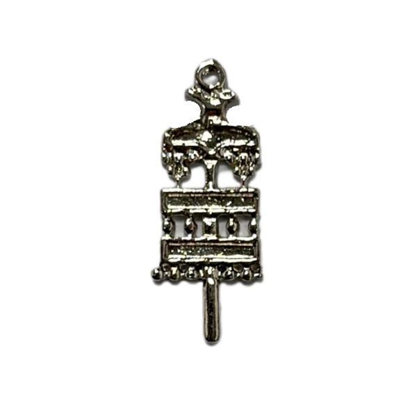 PINGENTE OPAXORÔ PRATEADO 6 UNIDADES