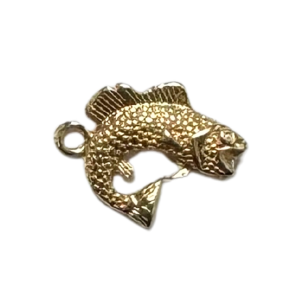 PINGENTE PEIXE DOURADO 6 UNIDADES