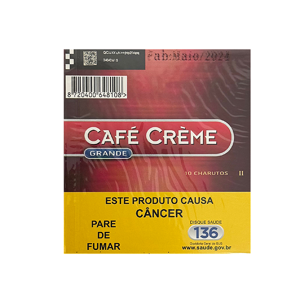 CHARUTO CAFÉ CREME MAÇO VM