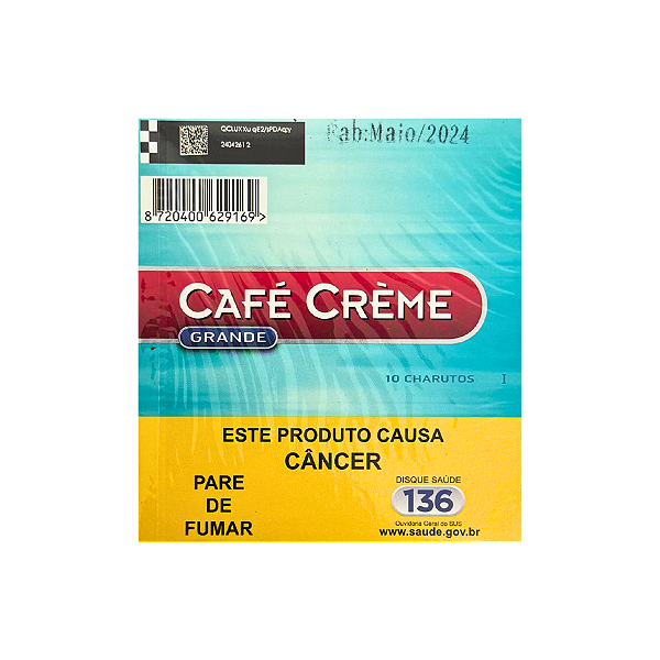 CHARUTO CAFÉ CREME MAÇO AZ
