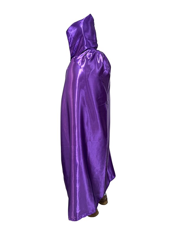 CAPA CETIM PRETA / ROXA COM CAPUZ